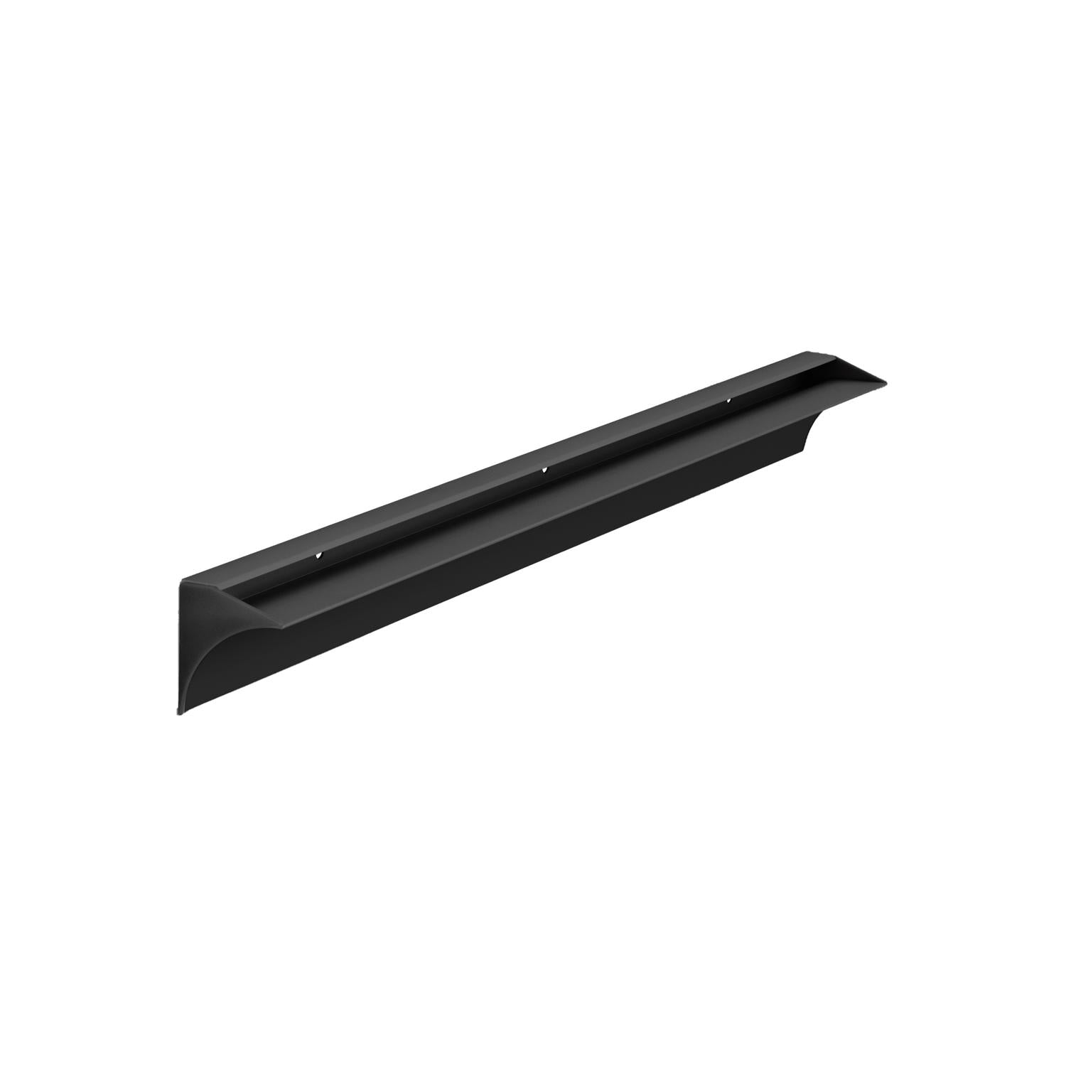 Dolle Rail 1.9 in. H X 23.6 in. W X 1.6 in. D Black Aluminum Shelf Bracket - Case of 6