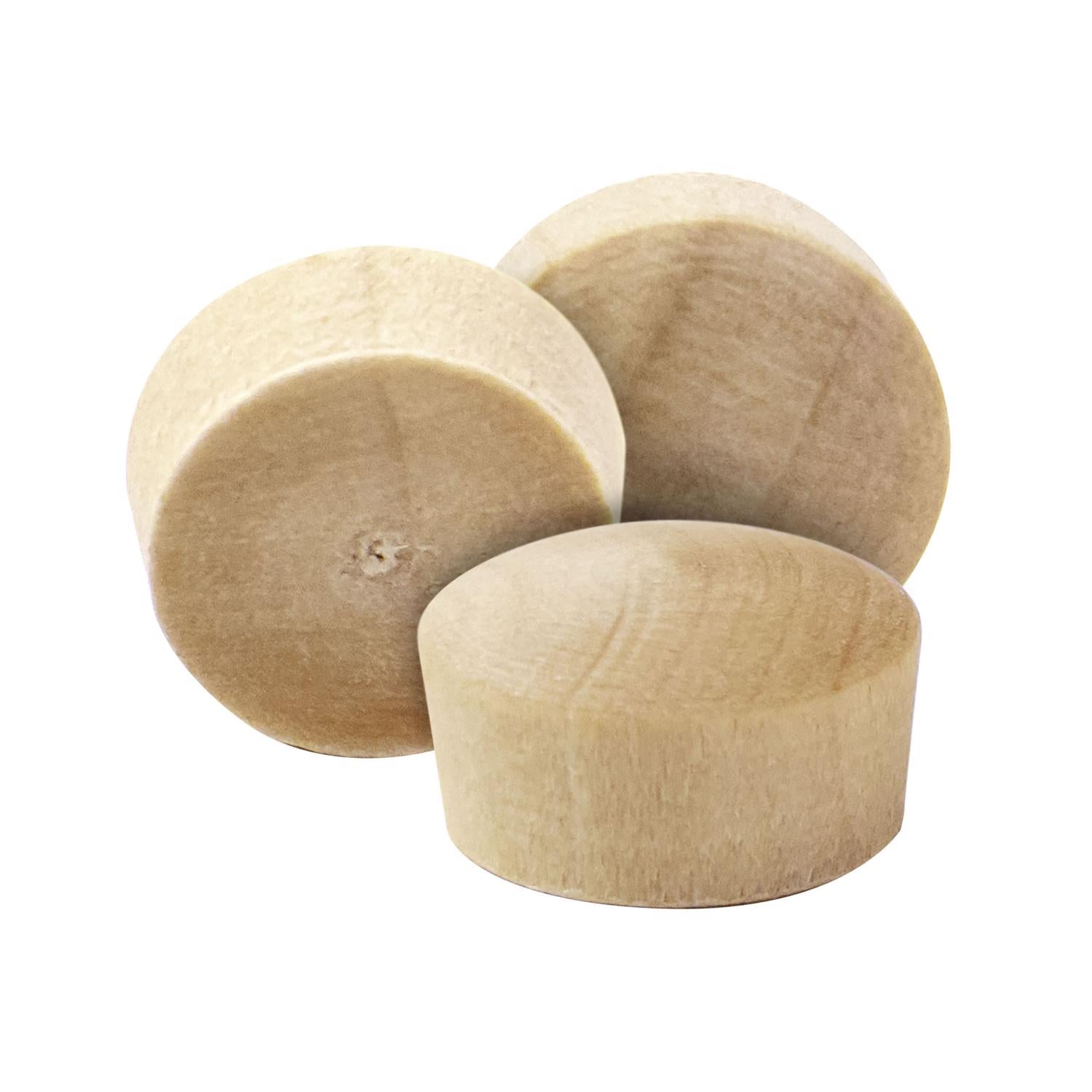 Richelieu Round Birch Head Plug 3/8 in. D X .38 in. L 25 pk Natural - Case of 5