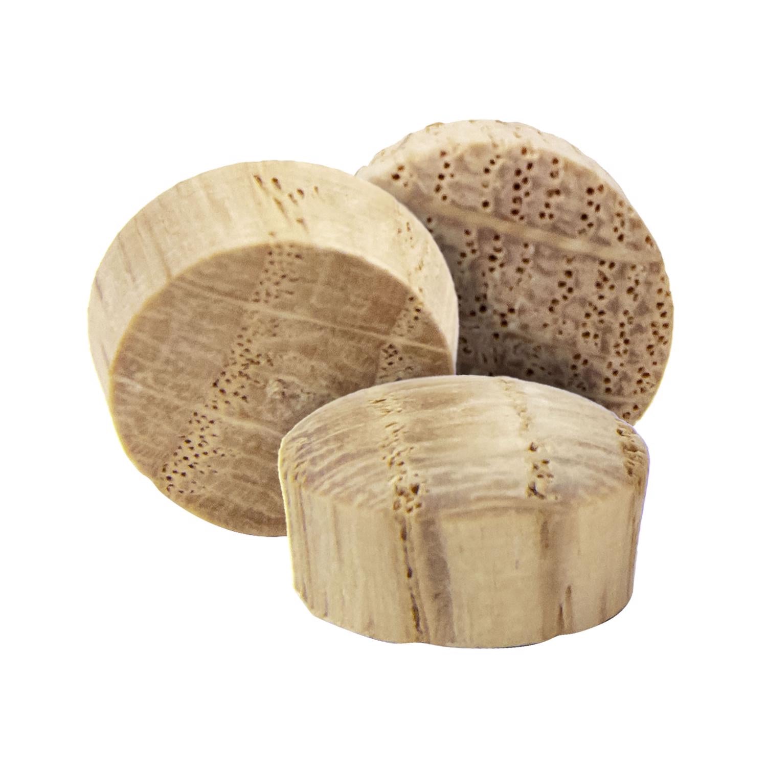 Richelieu Round Oak Head Plug 1/2 in. D X .5 in. L 25 pk Natural - Case of 5