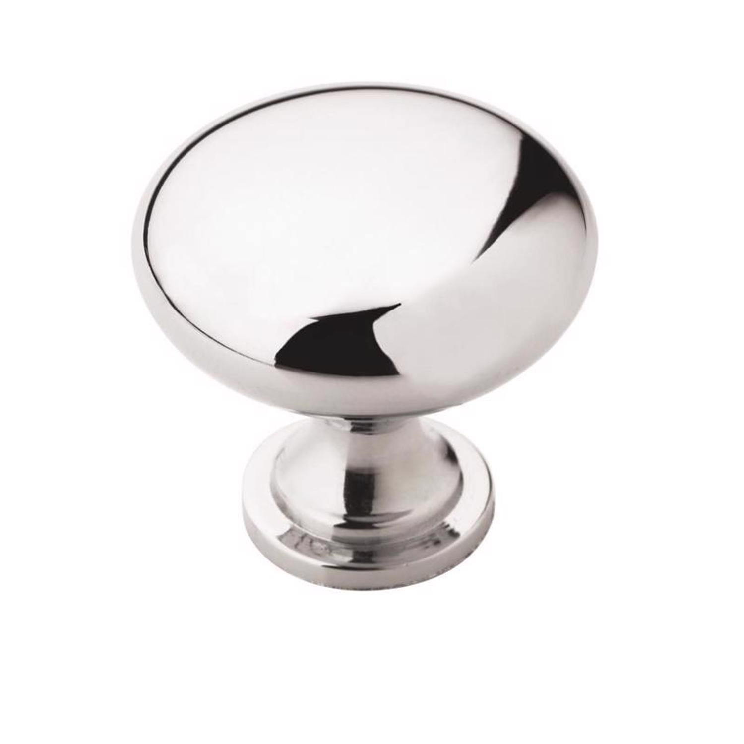 Amerock Loop Transitional Round Cabinet Knob 1.18 in. D 1.18 in. Polished Chrome 1 pk