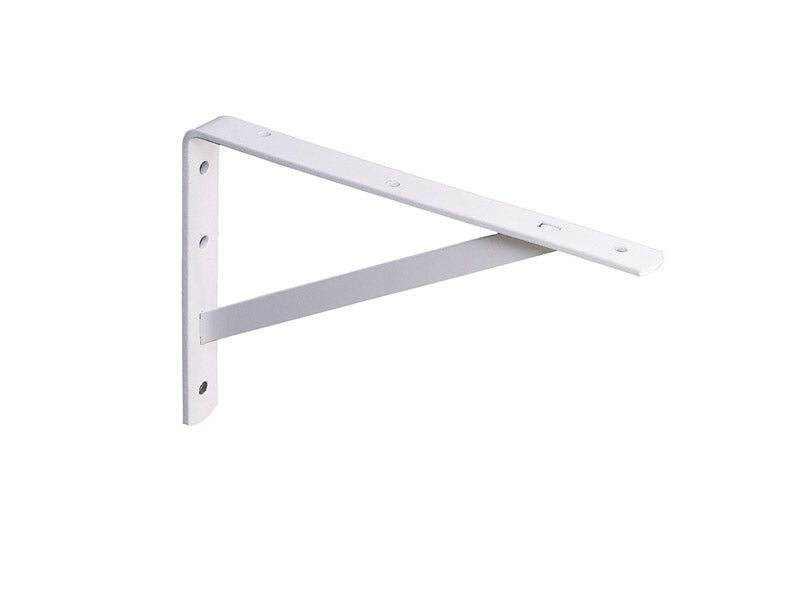 KNAPE & VOGT - Knape & Vogt White Steel Bracket N/A Ga. 12 in. L 600 lb