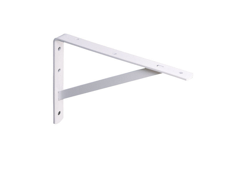 KNAPE & VOGT - Knape & Vogt White Steel Bracket N/A Ga. 16 in. L 600 lb