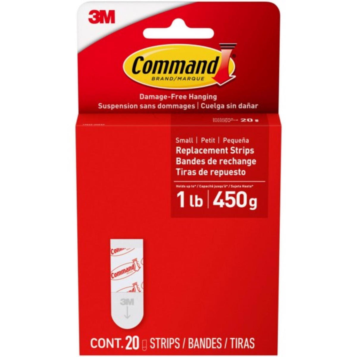 3M Small Foam Picture Hanging Strips 20 pk