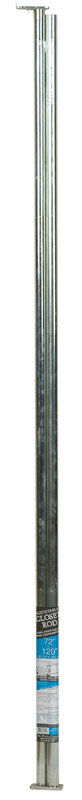JOHN STERLING - John Sterling Pro 120 in. L X 1 in. D Adjustable Platinum Steel Closet Rod