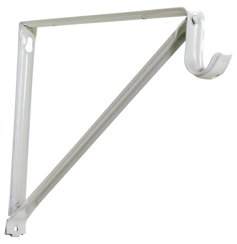 KNAPE & VOGT - Knape & Vogt John Sterling White Steel Shelf/Rod Bracket 16 Ga. 13 in. L 250 lb - Case of 20