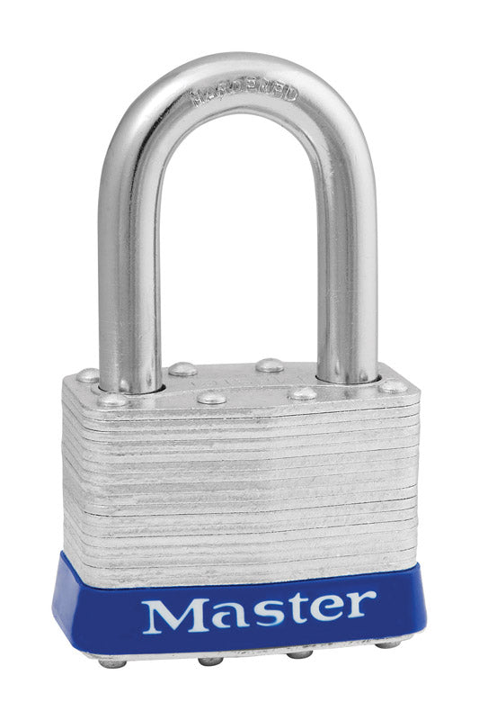 MASTER LOCK - Master Lock 1-1/2 in. H X 1-1/8 in. W X 2 in. L Steel Pin Tumbler Padlock Keyed Alike