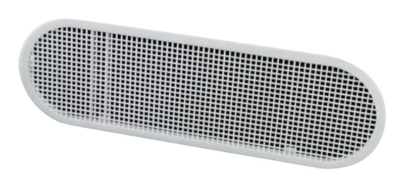 MASTER FLOW - Master Flow 4 in. H X 4 in. W X 12 in. L White Resin Undereave Vent