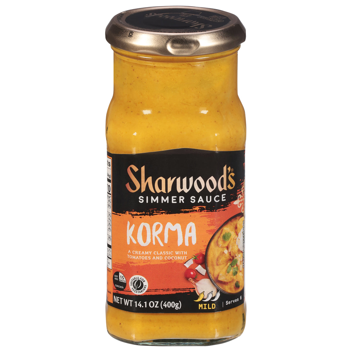 Sharwood's Mild Korma Simmer Sauce 14.1 oz - Case of 6