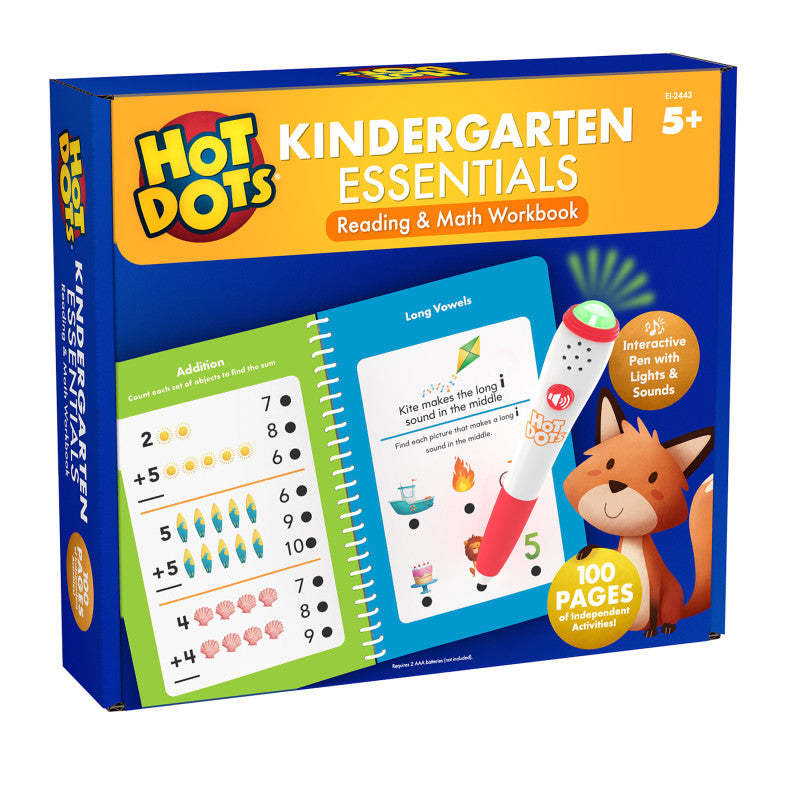 EDUCATIONAL INSIGHTS - Hot Dots® Kindergarten Essentials Reading & Math Workbook