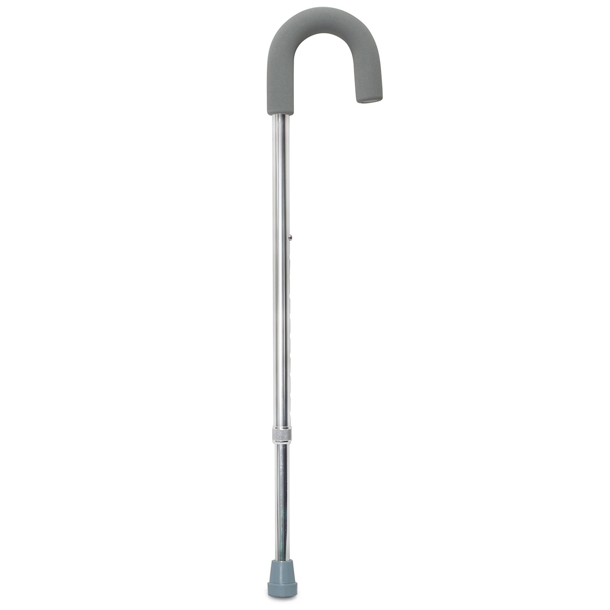 McKesson Brand - Round Handle Cane McKesson Aluminum 28-3/4 to 37-3/4 Inch Height Silver [1/EA]