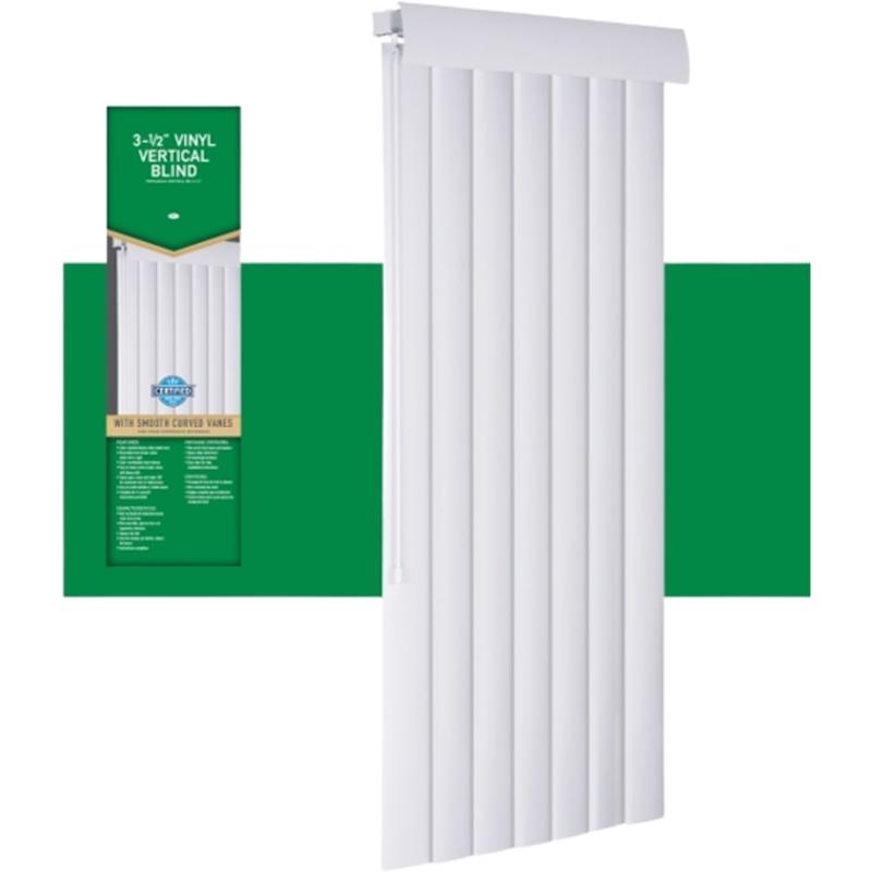 LIVING ACCENTS - Living Accents Vinyl 3-1/2 in. Blinds 78 in. W X 84 in. H Alabaster - Case of 2