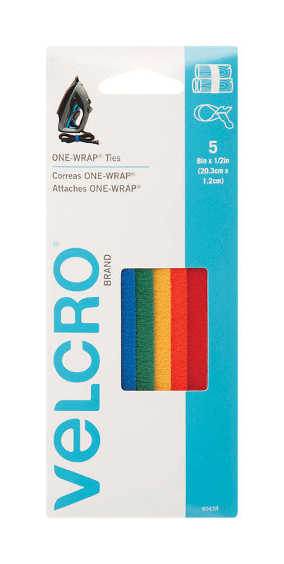 VELCRO(R) BRAND - VELCRO(R) Brand ONE-WRAP(R) Ties 8 in. L 5 pk - Case of 12