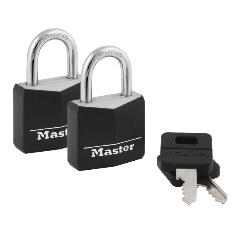 MASTER LOCK - Master Lock 1 in. H X 5/16 in. W X 1-3/16 in. L Steel Double Locking Padlock Keyed Alike