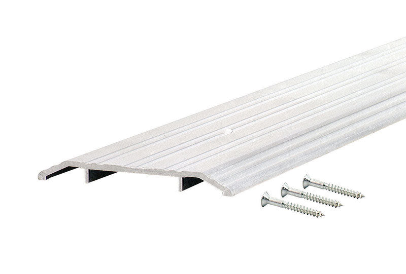 M-D BUILDING PRODUCTS - M-D 0.5 in. H X 6 in. W X 36 in. L Mill Aluminum Fluted Top Threshold Silver