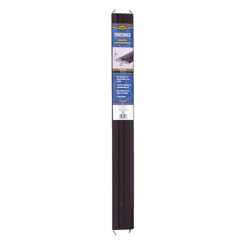 M-D BUILDING PRODUCTS - M-D 0.75 in. H X 3.75 in. W X 36 in. L Mill Aluminum Deluxe Low Threshold Bronze