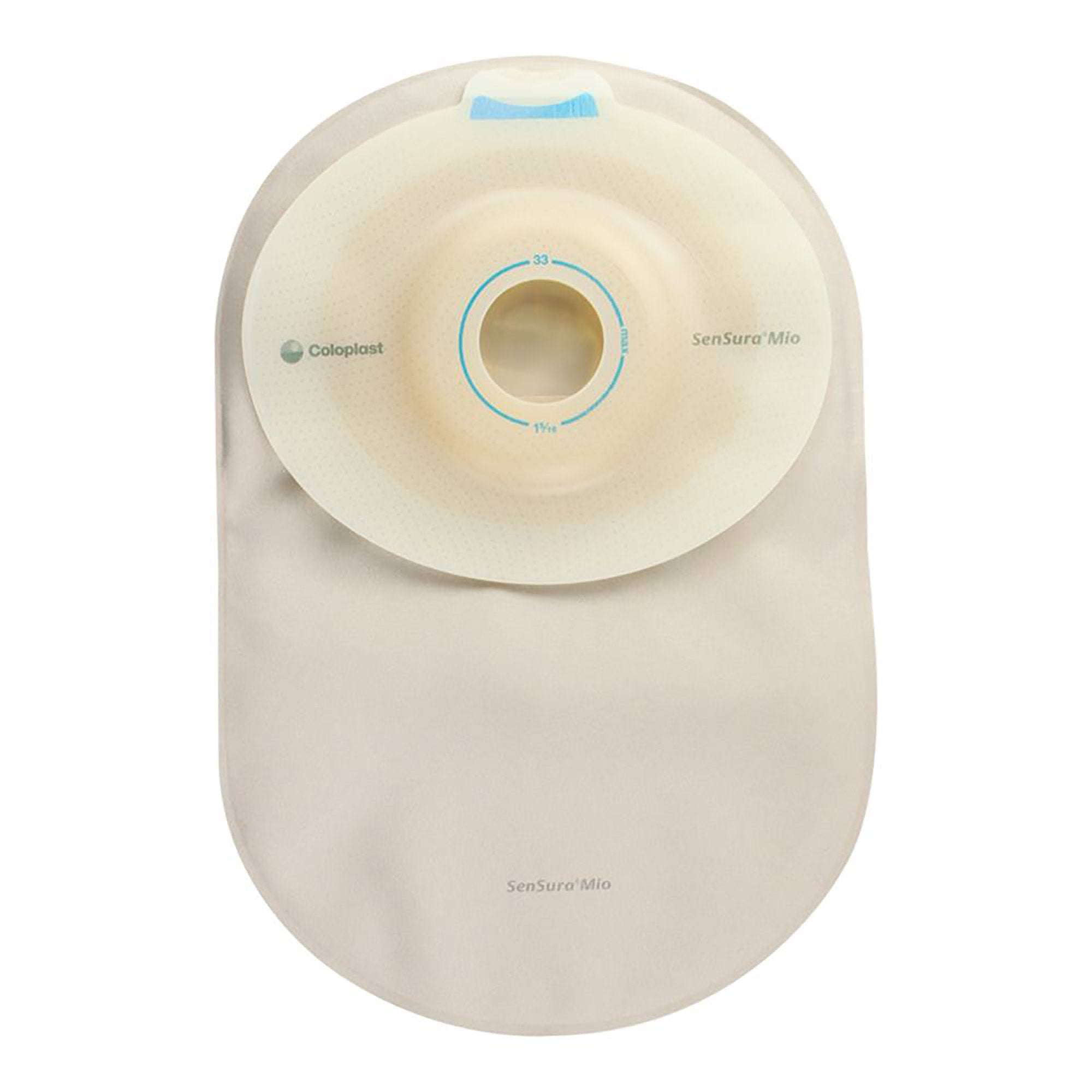 Coloplast - Ostomy Pouch SenSura® Mio Convex One-Piece System 8-1/4 Inch Length, Maxi Soft Convex, Pre-Cut 1-1/8 Inch Stoma Closed End [10/BX]