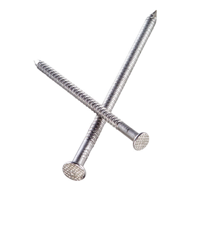 SWAN SECURE - Swan Secure 8D 2-1/2 in. Deck Stainless Steel Nail Checkered Head 1 lb