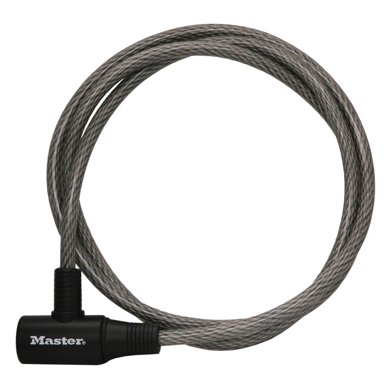 MASTER LOCK - Master Lock 3/8 in. W X 6 ft. L Vinyl Covered Steel Pin Tumbler Locking Cable