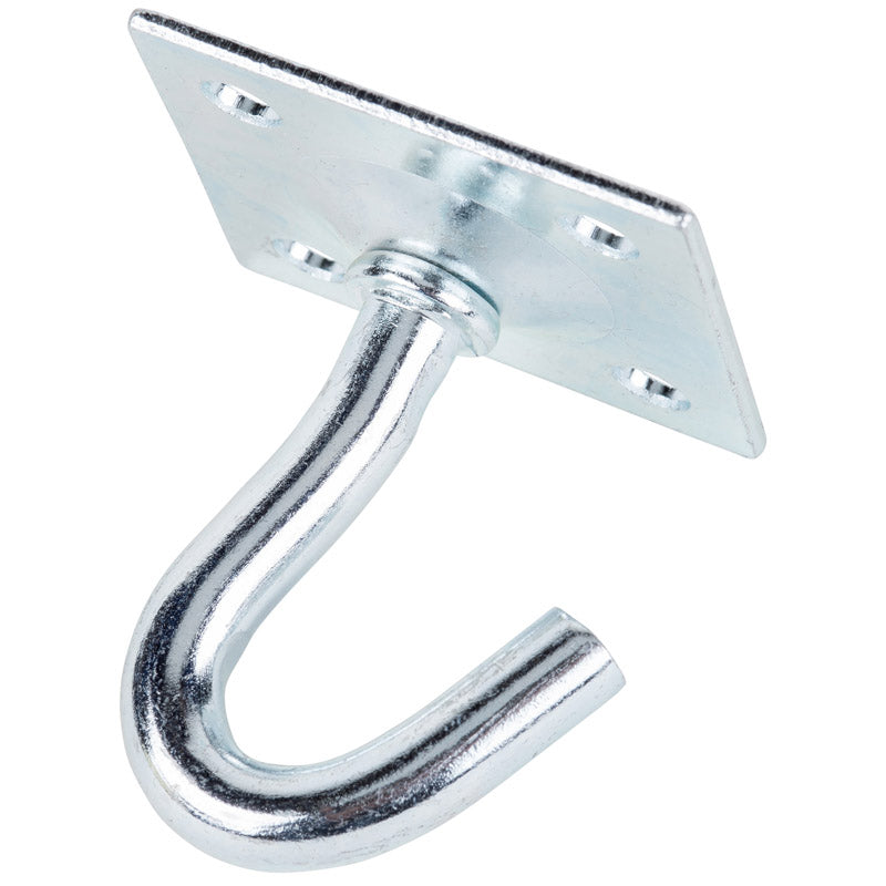 HAMPTON - Hampton Small Zinc-Plated Silver Steel 1.75 in. L Clothesline Hook Plate Type 200 lb 1 pk - Case of 10