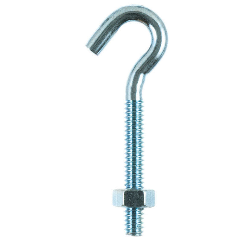 HAMPTON - Hampton Small Zinc-Plated Silver Zinc 0.8125 in. L Hook Bolt 165 lb 1 pk - Case of 10