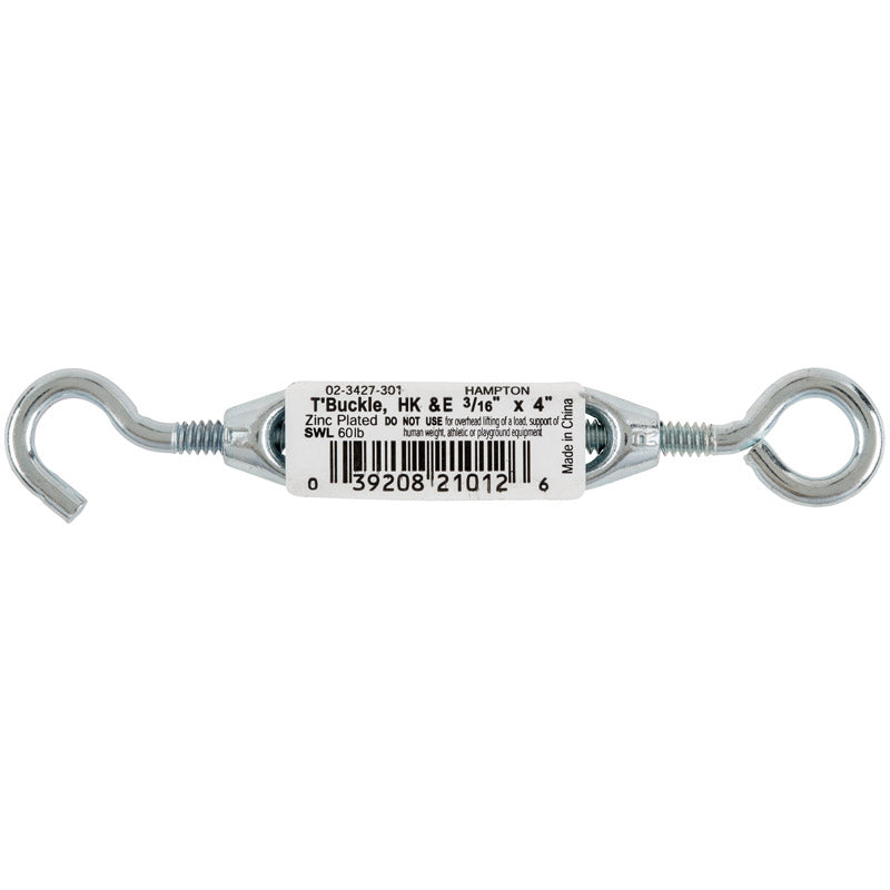 HAMPTON - Hampton Zinc-Plated Aluminum/Steel Turnbuckle 70 lb - Case of 10 [02-3427-301]