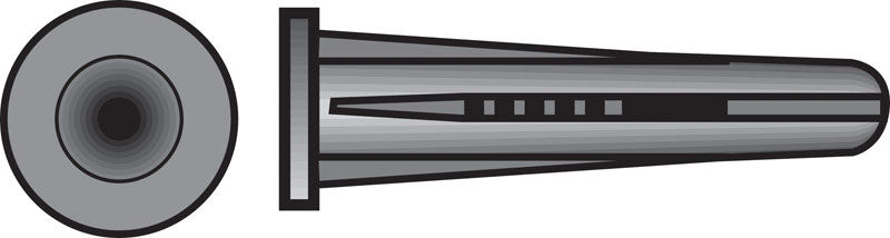 HILLMAN - Hillman .19 in. D X 1 in. L Plastic Round Head Conical Anchor 100 pk