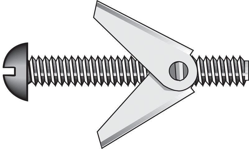 HILLMAN - Hillman Fas-N- Tite 1/4 in. D X 4 in. L Round Steel Toggle Bolt 50 pk