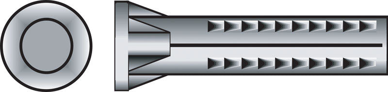 HILLMAN - Hillman .138 in. D X 3/4 in. L Lead Round Head Ribbed Anchor 100 pk
