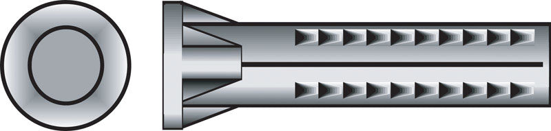 HILLMAN - Hillman .19 in. D X 1 in. L Lead Round Head Ribbed Anchor 100 pk