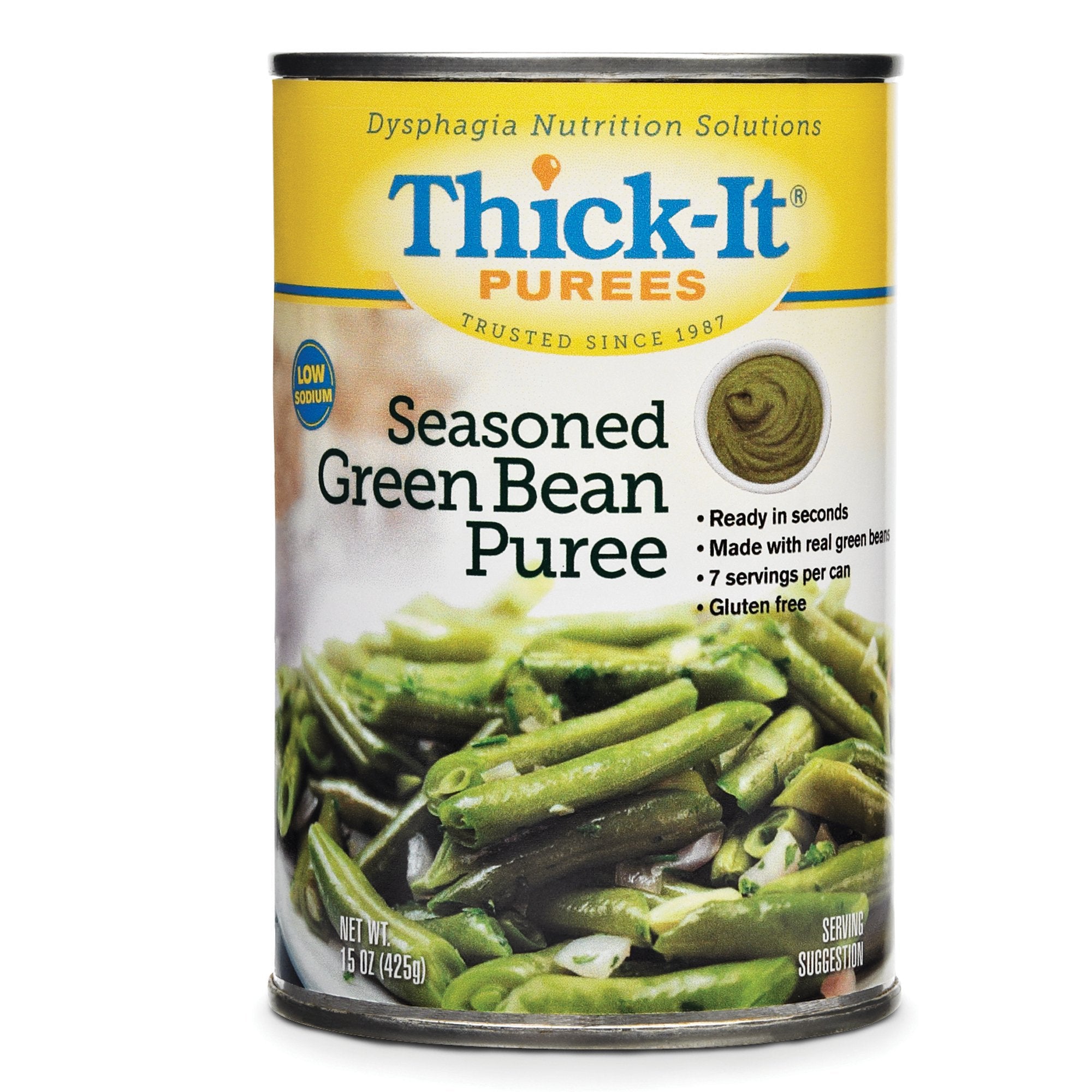 Kent Precision Foods - Thickened Food Thick-It® 15 oz. Can Seasoned Green Bean Flavor Puree IDDSI Level 4 Extremely Thick/Pureed [1/EA]