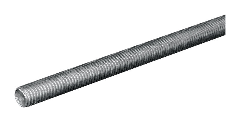 STEELWORKS - SteelWorks 7/16 in. D X 24 in. L Zinc-Plated Steel Threaded Rod - Case of 5