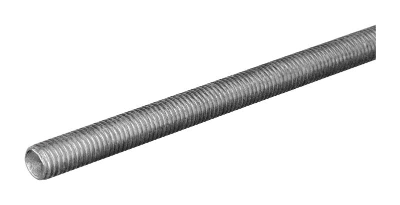STEELWORKS - SteelWorks 1/4 in. D X 24 in. L Steel Threaded Rod - Case of 5