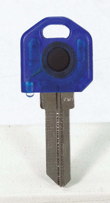 GIANT CONCEPTS LLC - Giant Concepts LLC Keylights House Key Blank w/Flashlight Single For Kwikset KW1/Weiser WR3 and WR5 - Case of 10 [KW1BLU]