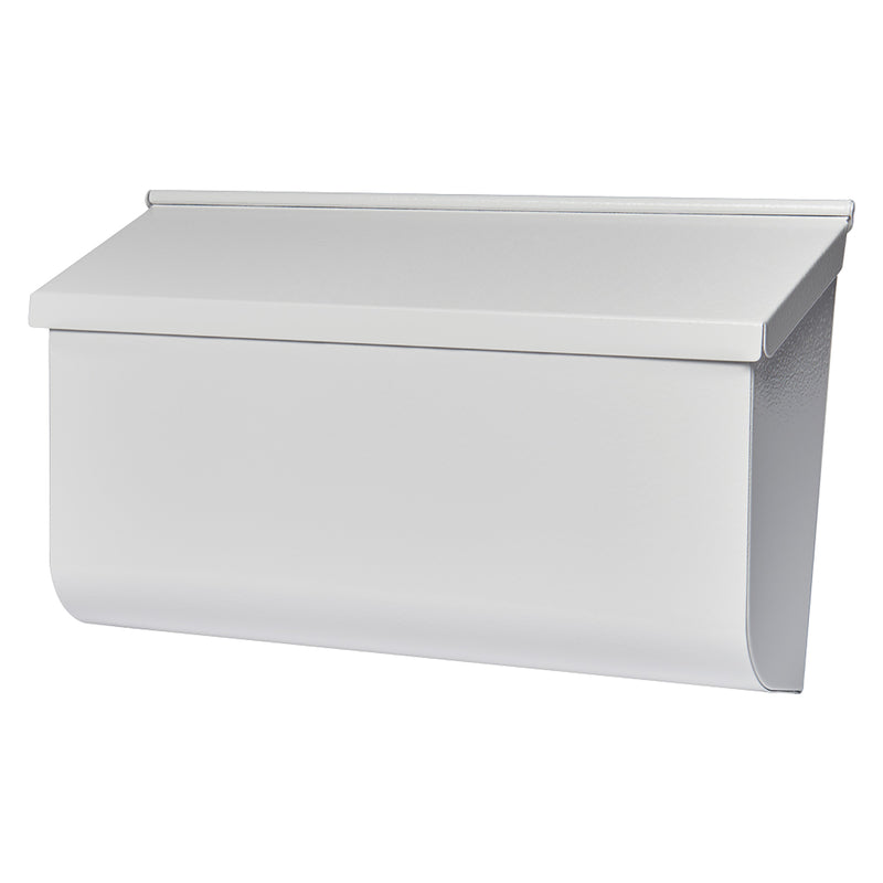 SOLAR GROUP - Gibraltar Mailboxes Woodlands Contemporary Galvanized Steel Wall Mount White Mailbox