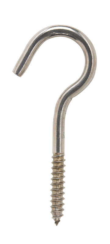 HAMPTON - Hampton Small Stainless Steel 4.3 in. L Ceiling Hook 100 lb 1 pk - Case of 10