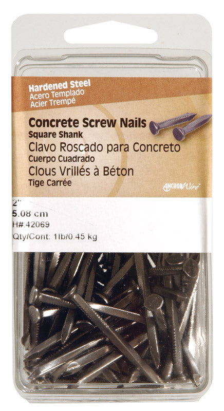 HILLMAN - Hillman 1 in. Concrete Steel Nail Flat Head 1 lb - Case of 3