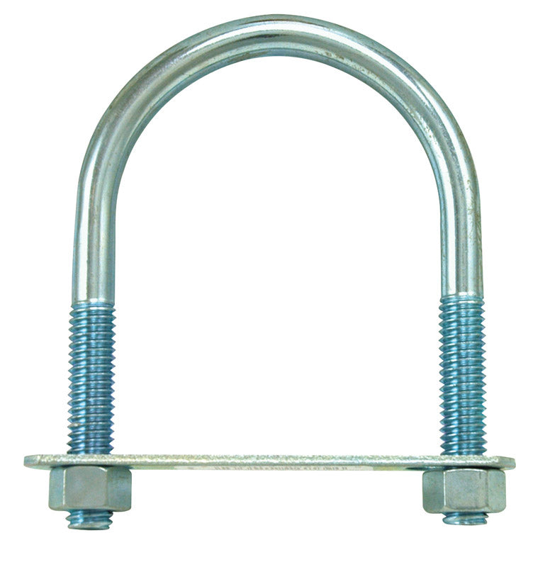 HAMPTON - Hampton 3/8 in. X 2-1/2 in. W X 3-5/8 in. L Coarse Zinc-Plated Steel U-Bolt - Case of 10