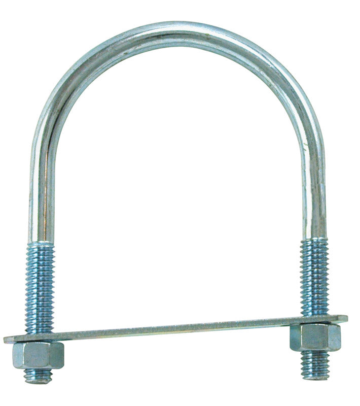 HAMPTON - Hampton 3/8 in. X 3 in. W X 4-1/8 in. L Coarse Zinc-Plated Steel U-Bolt - Case of 10