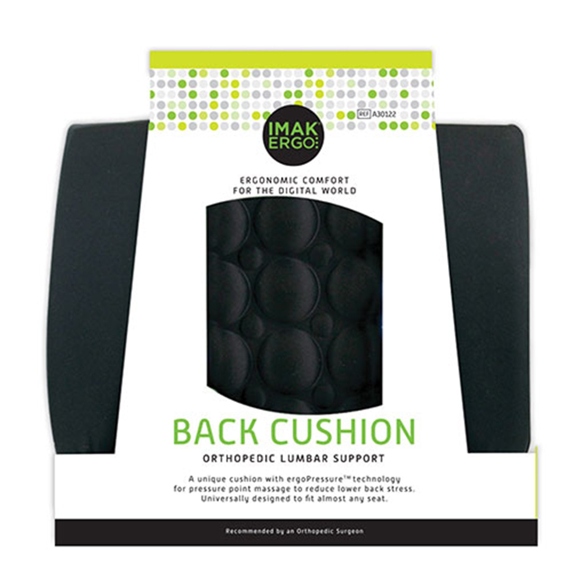 Brownmed - Lumbar Support Cushion IMAK® Ergo Back Cushion 13-1/2 W X 13-4/5 L X 4 D Inch Foam [1/EA]