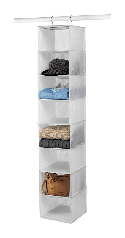 WHITMOR - Whitmor 52 in. H X 10 in. W X 10-1/2 in. L Vinyl Hanging Vertical Closet Organizer