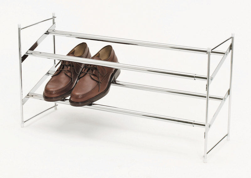WHITMOR - Whitmor 8-3/4 in. H X 24 in. W X 14 in. L Steel Expanding and Stacking Shoe Rack