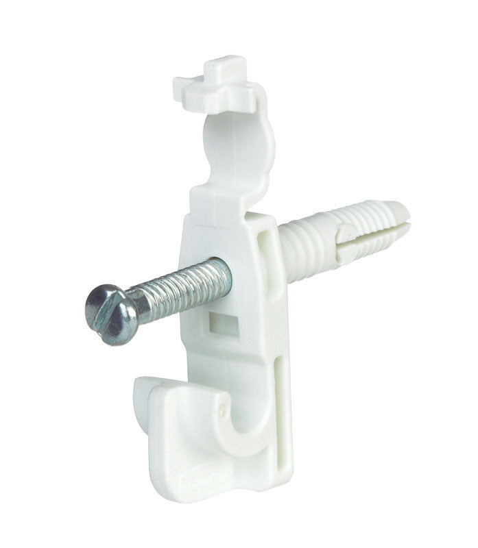 RUBBERMAID - Rubbermaid 8.6 in. H X 7 in. W X .5 in. L Metal Fast Set Back Clip W/Drive Pin