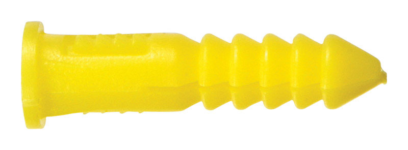 HILLMAN - Hillman 0.164 in. D X 7/8 in. L Plastic Round Head Ribbed Anchor 100 pk