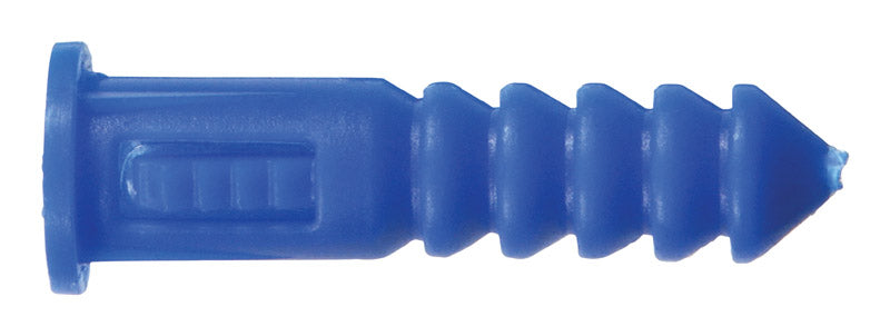 HILLMAN - Hillman 0.164 in. D X 1-1/4 in. L Plastic Round Head Ribbed Anchor 100 pk