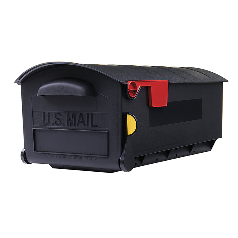 SOLAR GROUP - Gibraltar Mailboxes Patriot Classic Plastic Post Mount Black Mailbox [GMB515BAM]