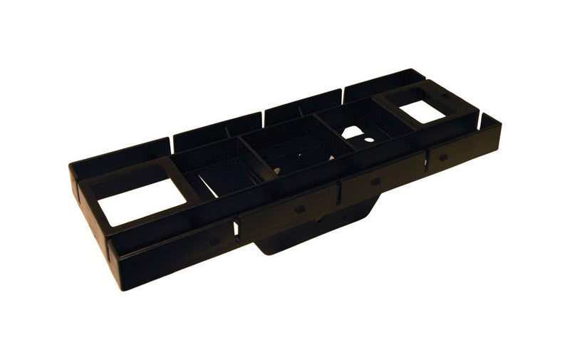RUBBERMAID - Gibraltar Mailboxes Black Polymer Mailbox Mounting Board .15 Ga. 17 in. L