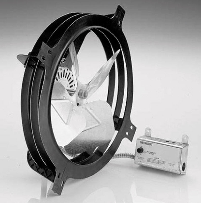 AIR VENT - Air Vent 18 in. H X 17.8 in. W X 7.3 in. L X 15 in. D Plastic/Steel Gable Mount Power Fan