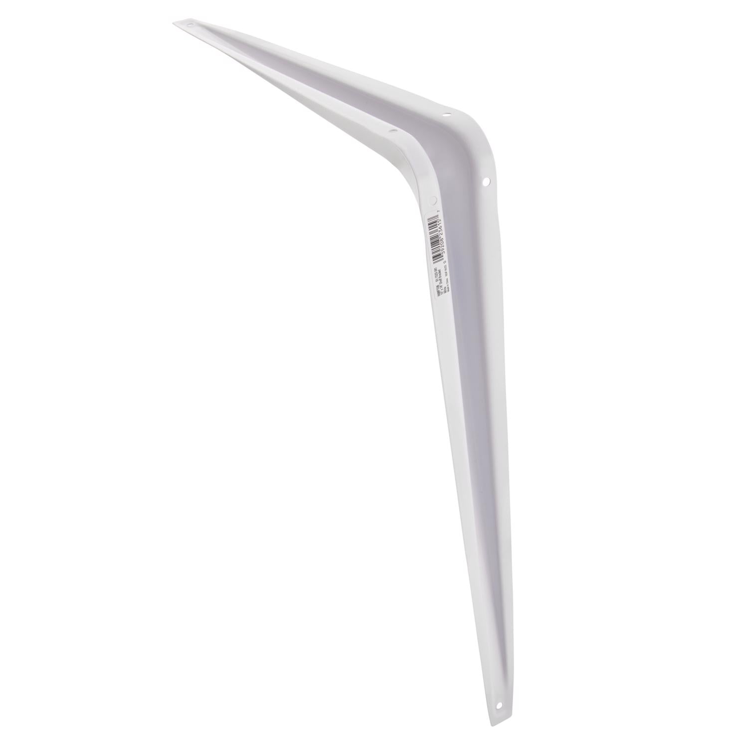 Hampton White Steel Shelf Support 18 Ga. 12 in. L 100 lb - Case of 10