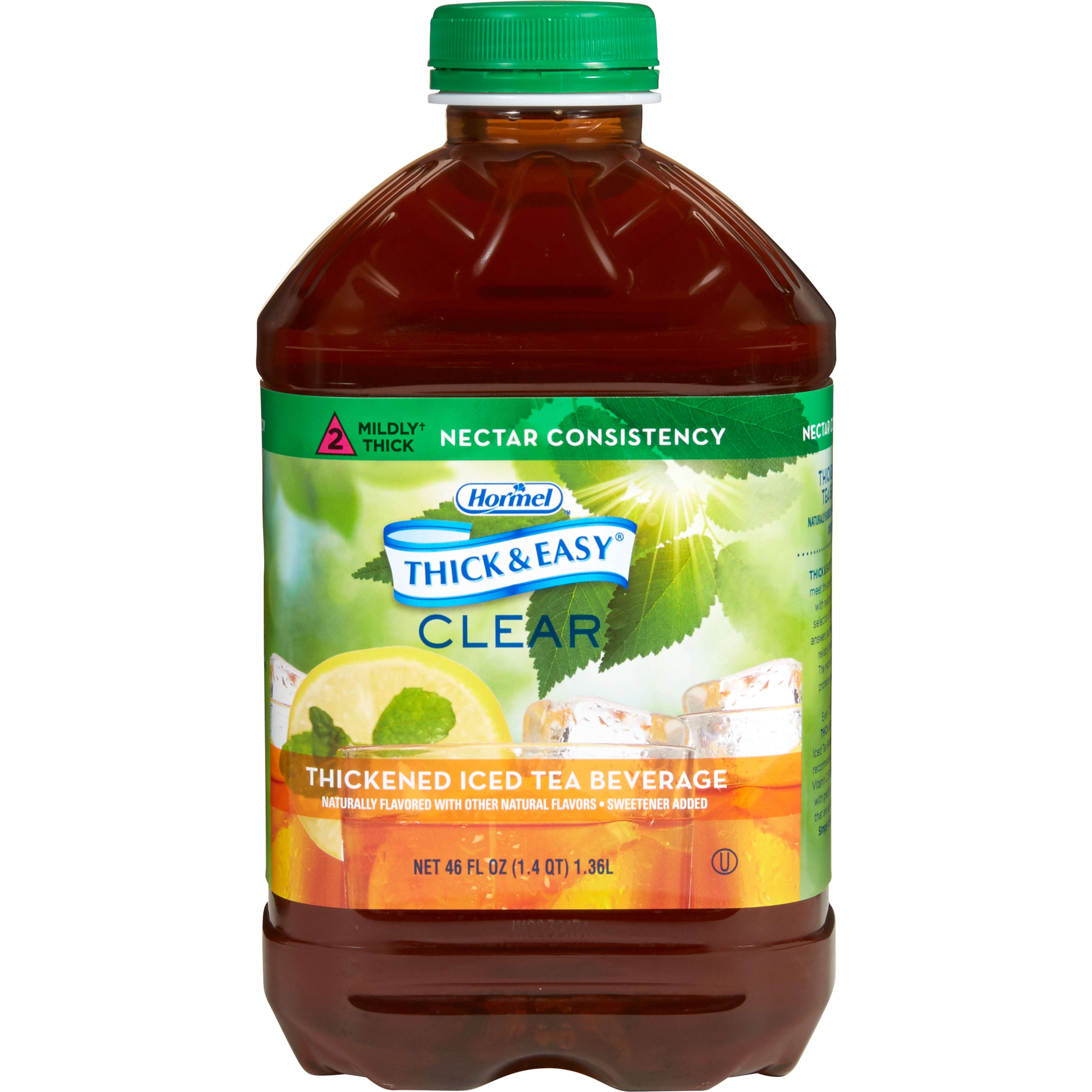 Lyons Magnus LLC - Thickened Beverage Thick & Easy® 46 oz. Bottle Iced Tea Flavor Liquid IDDSI Level 2 Mildly Thick [1/EA]