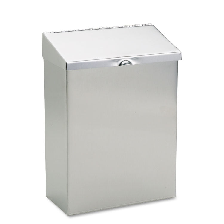 HOSPECO - Wall Mount Sanitary Napkin Receptacle, Stainless Steel